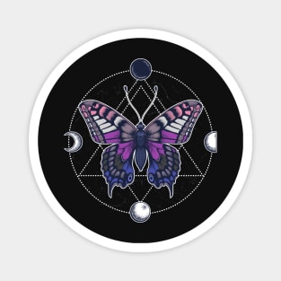 Genderfluid Butterfly Magnet